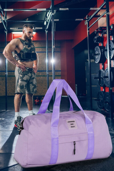 Unisex Önü Cepli Uzun Askılı Kadın Ve Erkek Kullanabilir Seyahat Fitness Ve Spor Çantası - 10