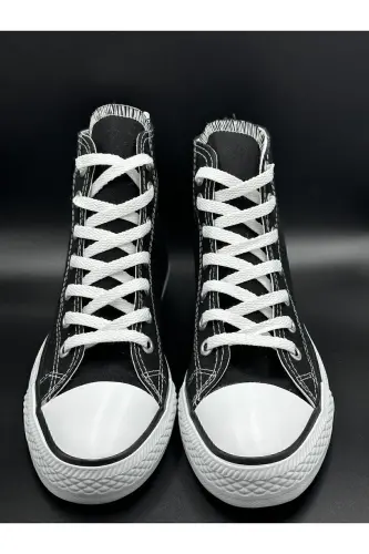 Unisex Oq Bilakli Uzun Bo'yinli Sport Oyoq Kiyimi - Sneaker-qora - 1