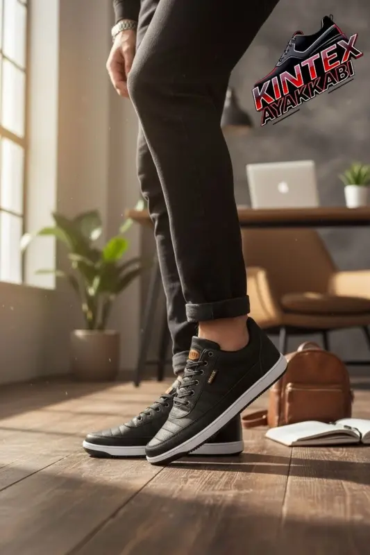 Unisex Oq Kundalik Qulay Sport Poyabzali Sneaker Oq-Metall - 2