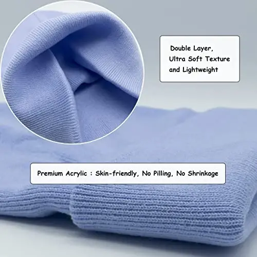 Unisex Knit Soft Warm Cuffed Beanie Hat Winter Camo Hats for Men Women - 5