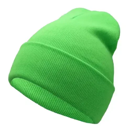 Unisex Knit Soft Warm Cuffed Beanie Hat Winter Camo Hats for Men Women 