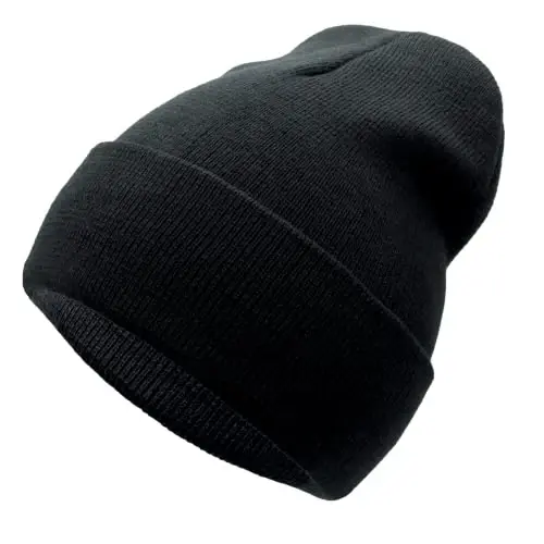 Unisex Knit Soft Warm Cuffed Beanie Hat Winter Camo Hats for Men Women - 1