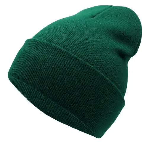 Unisex Knit Soft Warm Cuffed Beanie Hat Winter Camo Hats for Men Women - 1