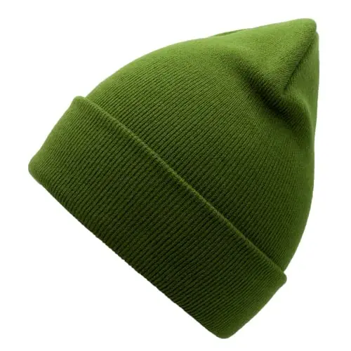 Unisex Knit Soft Warm Cuffed Beanie Hat Winter Camo Hats for Men Women - 2