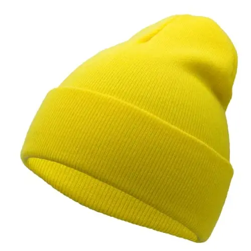 Unisex Knit Soft Warm Cuffed Beanie Hat Winter Camo Hats for Men Women - 1