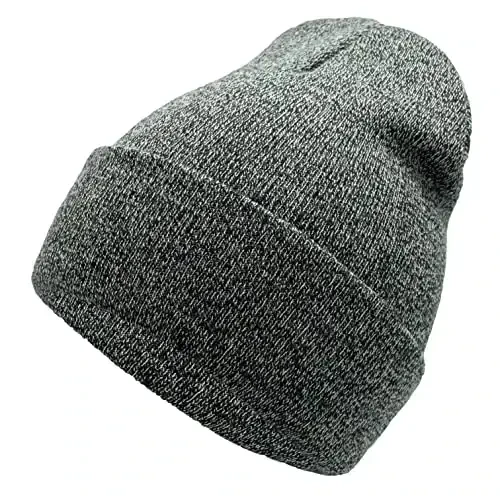 Unisex Knit Soft Warm Cuffed Beanie Hat Winter Camo Hats for Men Women - 1