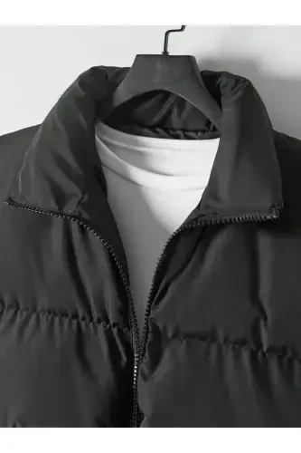 Unisex Oversize Black Waterproof Bomber Jacket - 3