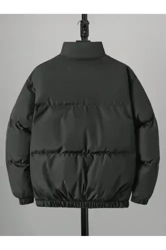 Unisex Oversize Black Waterproof Bomber Jacket - 7