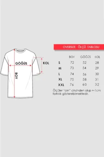 Unisex Oversize T-shirt Losangeles Sırt Baskı - gri-1 - 3