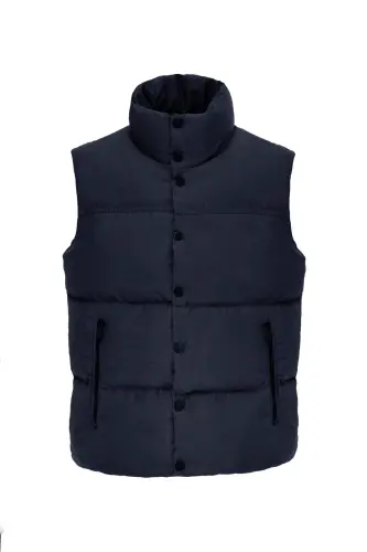 Unisex Padded Puffer Vest Navy-Navy - DANGER (1)
