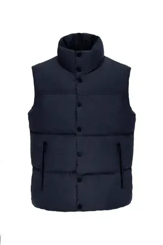 Unisex Padded Puffer Vest Navy-Navy - DANGER (1)
