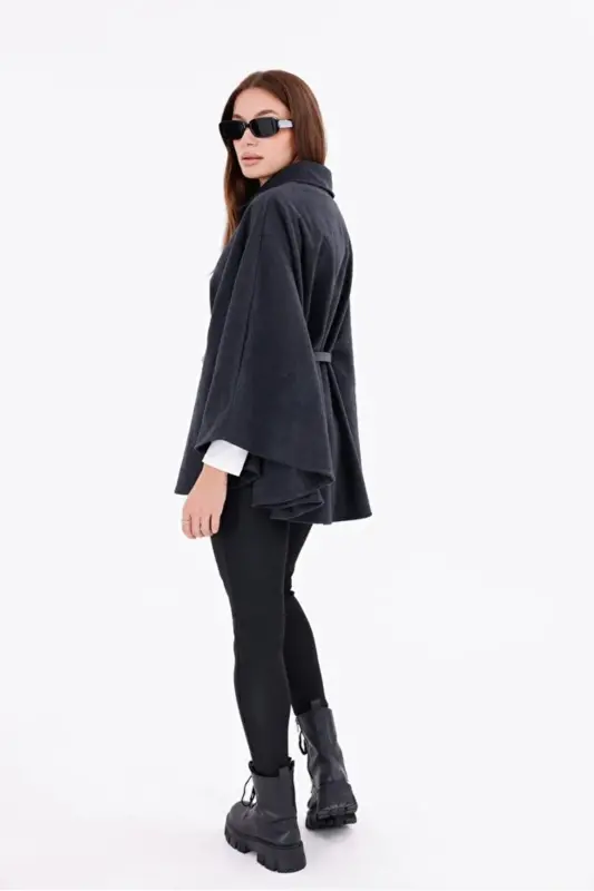 Unisex Pamuklu Balıkçı Yaka Şardonlu Slimfit Boğazlı Kazak - Taş - 7