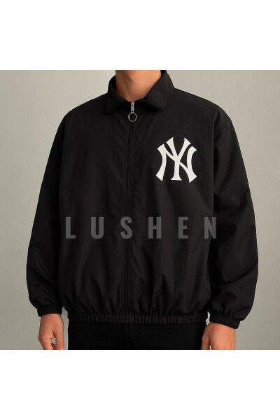 Unisex Parashut Matodan Katta Oversize Raqamli Bosilgan Qora Shamollik Yomg'irlik - LUSHEN