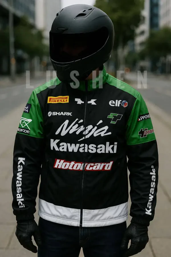 Unisex Parashut Matodan Tayyorlangan Katta Katta Chopilgan Qora Shamollik Yomg'irlik - 1