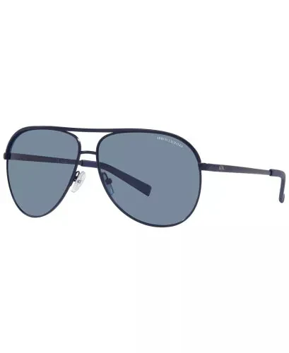 Unisex Polarized Sunglasses, AX2002 61-Matte Blue - A|X ARMANI EXCHANGE