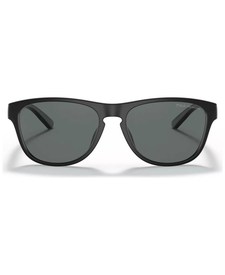 Unisex Polarize Güneş Gözlüğü, PH4180U 56 Matte Black - 2