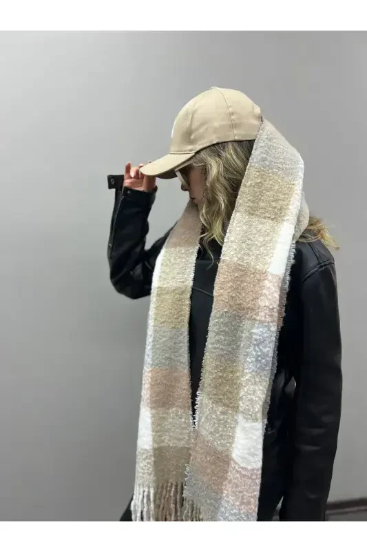 Unisex Premium Soft Buklet Atkı-Pastel - MODAZONE