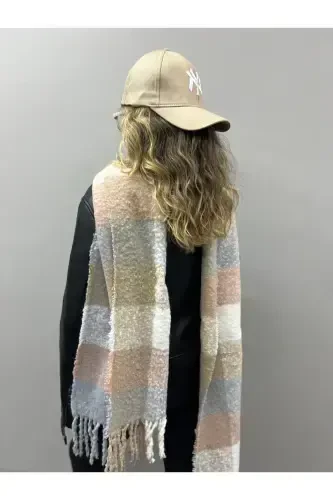 Unisex Premium Soft Buklet Atkı-Pastel - 5