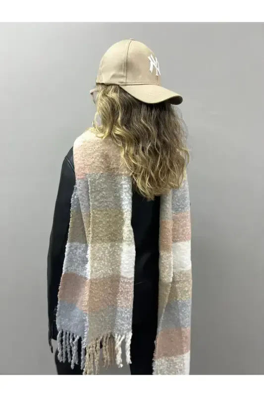 Unisex Premium Soft Buklet Atkı-Pastel - 5