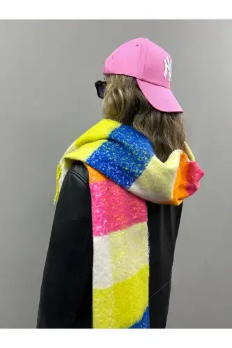 Unisex Premium Soft Buklet Шарф-Радуга - 6