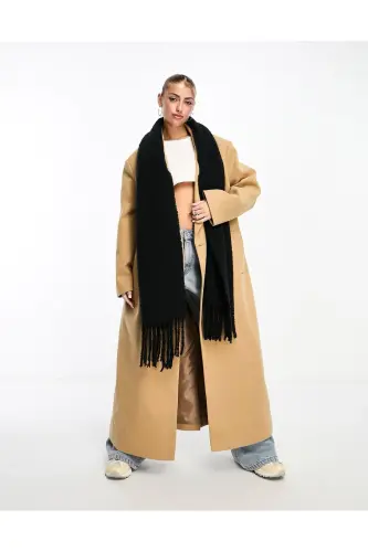 Unisex Premium Yumshoq Bukle Sharf - GOLDMINE (1)