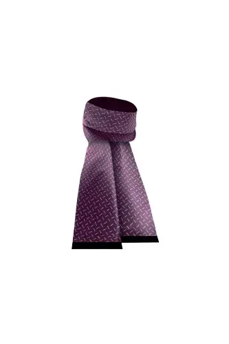 Unisex Purple White Line Phosphor Satin Thin Cashmere Texture Soft Winter New Generation Scarf Shawl-gift-purple - 4