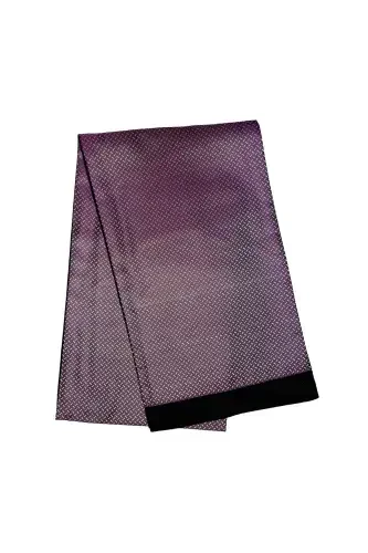 Unisex Purple White Line Phosphor Satin Thin Cashmere Texture Soft Winter New Generation Scarf Shawl-gift-purple - 6
