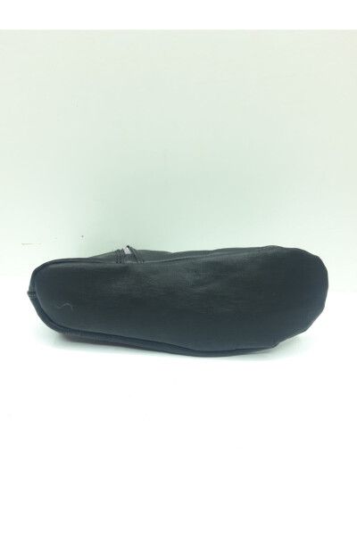 Unisex Qora Haqiqi Charm Mest - 3