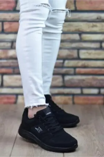 Unisex Qora Kundalik Sport Oyoq Kiyimi - qoraga qora - XSTEP (1)
