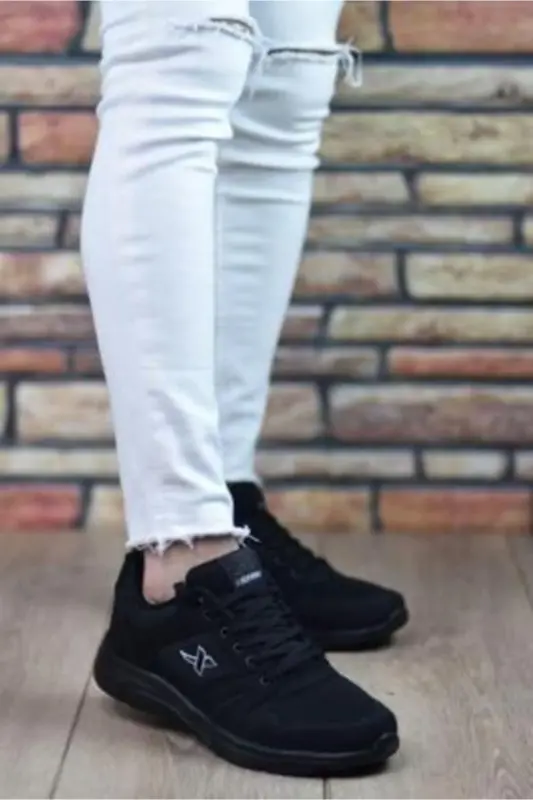 Unisex Qora Kundalik Sport Oyoq Kiyimi - qoraga qora - 2