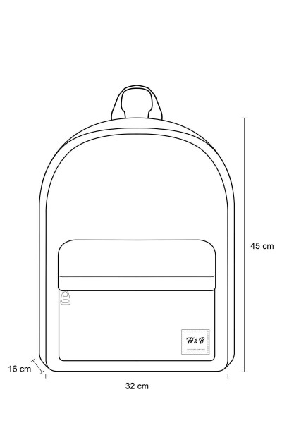 Unisex qora orqa sumkasi - Zamonaviy va amaliy sumka modellari - Bardoshli 45x32x16 Sm - 13