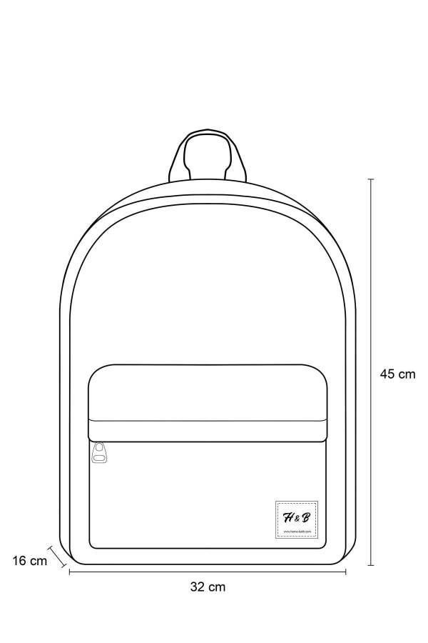 Unisex qora orqa sumkasi - Zamonaviy va amaliy sumka modellari - Bardoshli 45x32x16 Sm - 4