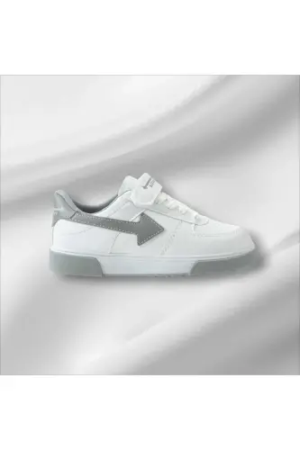 Unisex Qulay Sport Oyoq Kiyimi Kundalik Sneaker Model-Oq Kulrang_018 - 3