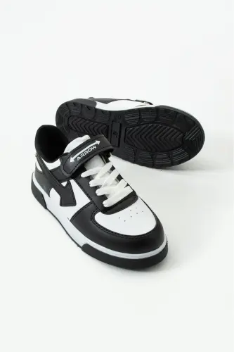 Unisex Qulay Sport poyabzali Kundalik Sneaker Model-Qora Bayez_018 - 4