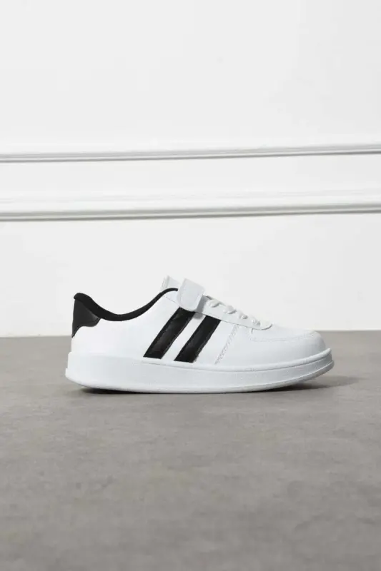 Unisex Qulay Sport Poyafzali Kundalik Sneaker Model-Oq QORA_20 - 3
