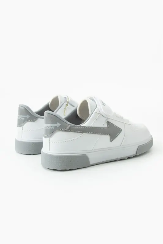 Unisex Rahat Spor Ayakkabı Günlük Sneaker Model - Beyaz Grı_018 - JUHR