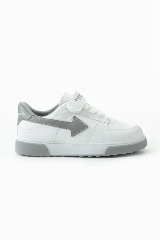 Unisex Rahat Spor Ayakkabı Günlük Sneaker Model - Beyaz Grı_018 - 4