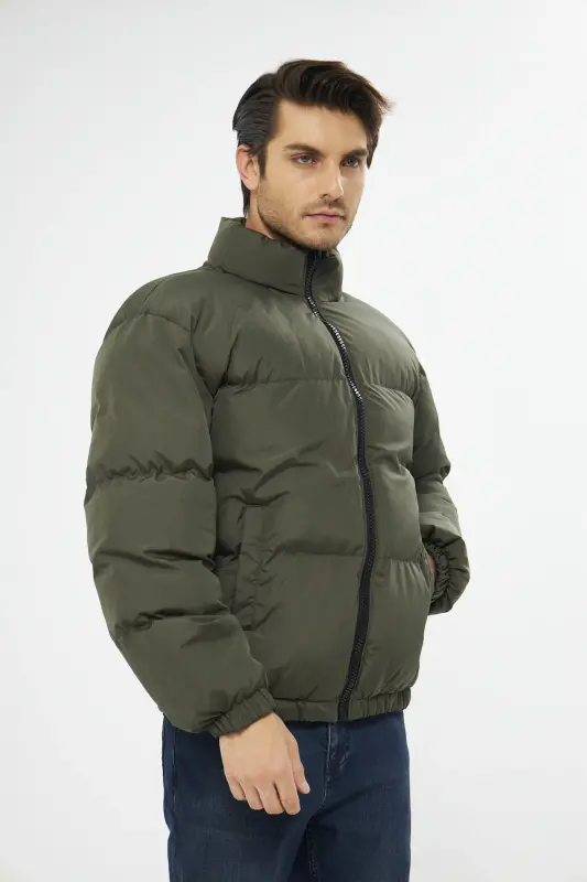 Unisex Rain Windproof Bomber Oversize Jacket Coat Waterproof MM-153-KHAKI - 2