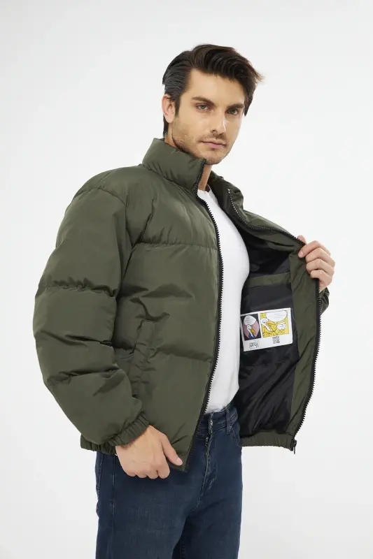 Unisex Rain Windproof Bomber Oversize Jacket Coat Waterproof MM-153-KHAKI - 3