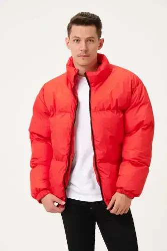 Unisex Rain Windproof Bomber Oversize Jacket Coat Waterproof-POMEGRANATE - 6