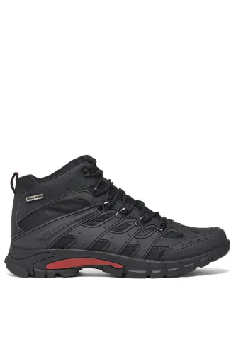 Unisex Red Black Relaxed Fit Water Repellent Lace-up Unisex Boot-Red Black - 5