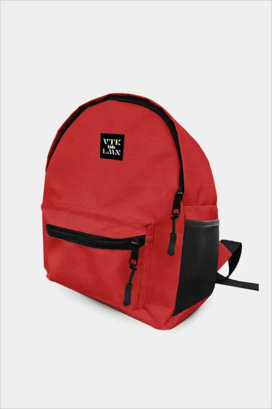 Unisex Red Colored Children's Kindergarten Nursery Preschool Backpack-RED - 2