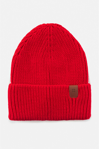 Unisex red thread beanie - AVVA