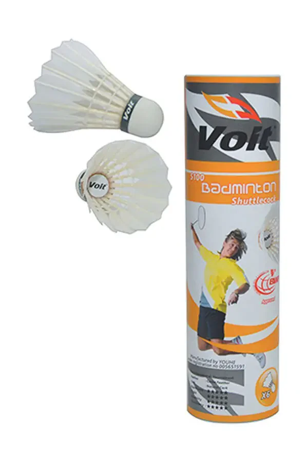 Unisex S100 BWF Tasdiqlangan Badminton Vokzalı (Gʻoz Tuklari) 6 dona 1VTAKS100 - 1