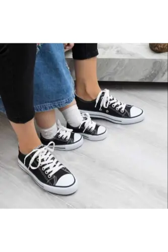 Ünisex siyah Spor Sneaker Ayakkabı-Siyah - EBULDUK (1)