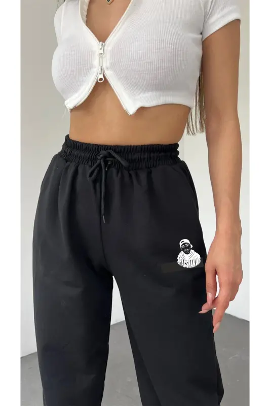 Unısex Slim Fit Jogger Eşofman Altı - blacktopac - 1