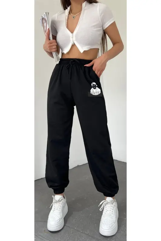 Unısex Slim Fit Jogger Eşofman Altı - blacktopac - 4