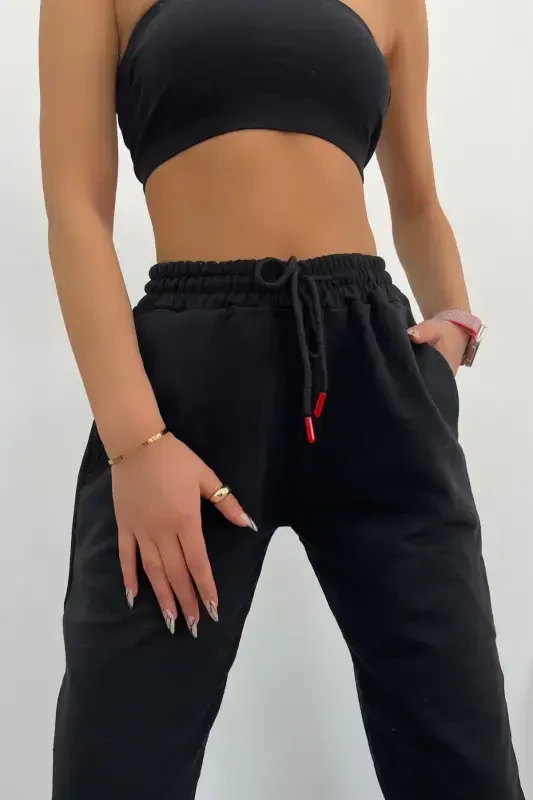 Unisex Slim Fit Jogger Спортивные брюки-Уголь - 5