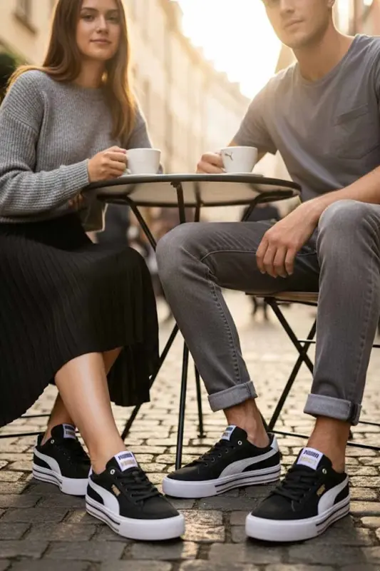 ünisex Snekars Ayakkabı Canvans Court PMR400-RS-7-Çok RenkliSX - 3