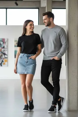 Unisex Snekars Ayakkabı Smash V2,0 RS-1-SiyahWE 